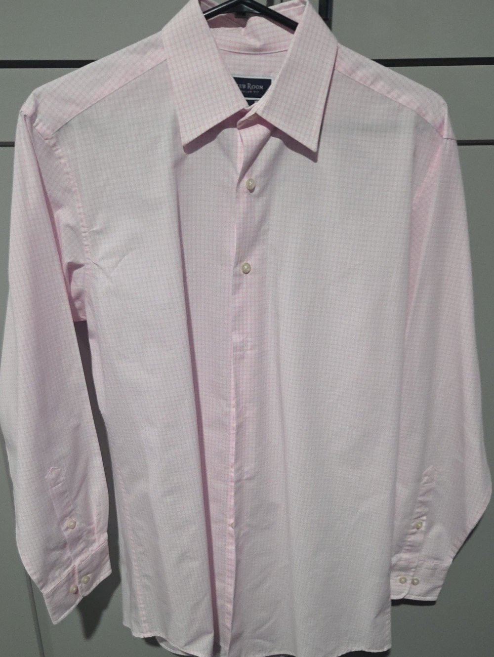 Club Room Light Pink Micro-Check Dress Shirt